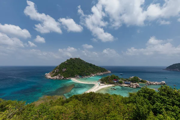 Paradis Tropical Île Île Nang Yuan Île Koh Nang Yuan — Photo
