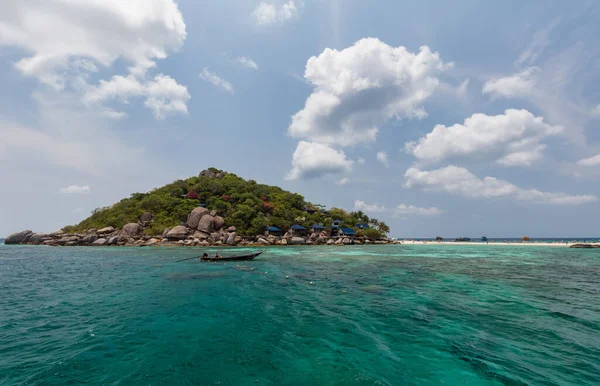 Ilha Paradisíaca Tropical Ilha Nang Yuan Ilha Koh Nang Yuan — Fotografia de Stock