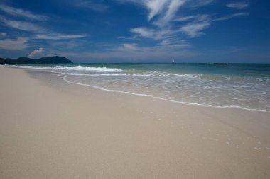 Tropik Cennet Sahili ve mavi gökyüzü, Koh Lipe Adası Satun, Tayland