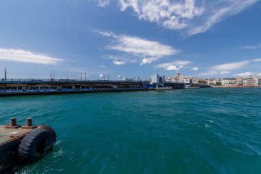 Galata Köprüsü, İstanbul, İstanbul, Türkiye 'den görüldü
