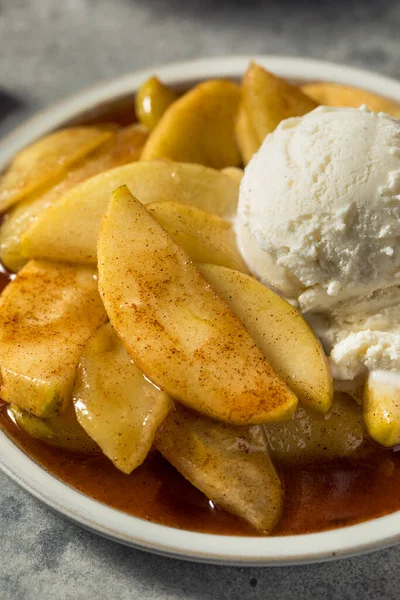 stock image Homemade Cinnamon Baked Apples with Butter and Sugar