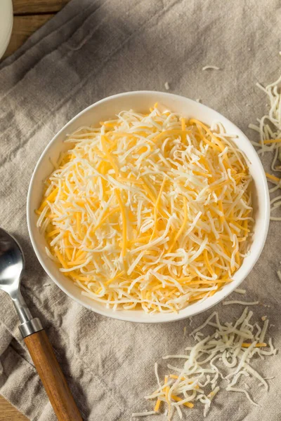 Organic Shredded Mexican Cheese in a Bowl