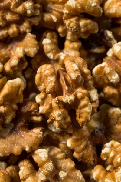 Syrové Hnědé Organické Ořechy Míse — Stock fotografie