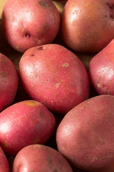 Raw Red Organic Potatoes Bunch — Stock Photo, Image