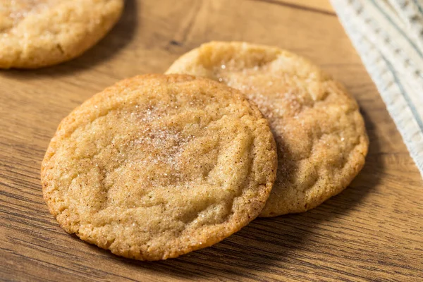 Hemlagade Ekologiska Snickerdoodle Cookies Tallrik — Stockfoto