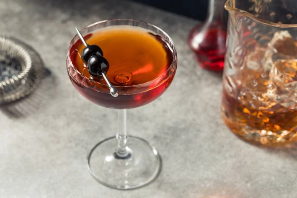 Drank Verfrissend Las Louisiane Cocktail Met Rye Absinthe Vermouth — Stockfoto