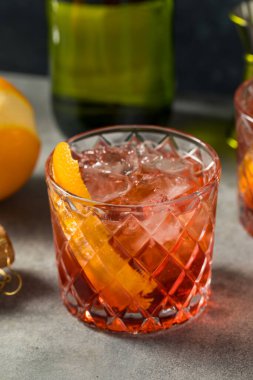 Boozy Cold Negroni Sbagliato Cocktail with Prosecco