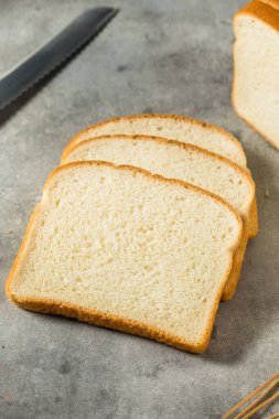 Organic Whole Wheat White Bread Cut into Slices