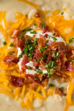 Savory Homemade Baked Potato Soup with Bacon and Cheese