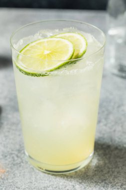 Cold Refreshing Indian Nimbu Soda with Black Salt and Lime