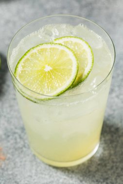 Cold Refreshing Indian Nimbu Soda with Black Salt and Lime