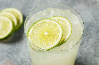 Cold Refreshing Indian Nimbu Soda with Black Salt and Lime
