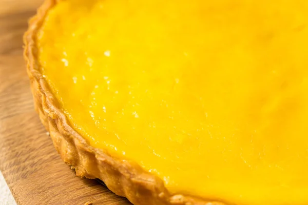 Homemade Meyer Lemon Tart Pastry Dessert — Fotografia de Stock