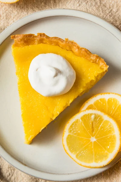 Homemade Meyer Lemon Tart Pastry Dessert — Zdjęcie stockowe