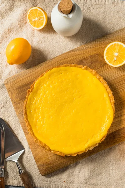 Homemade Meyer Lemon Tart Pastry Dessert — Stock fotografie