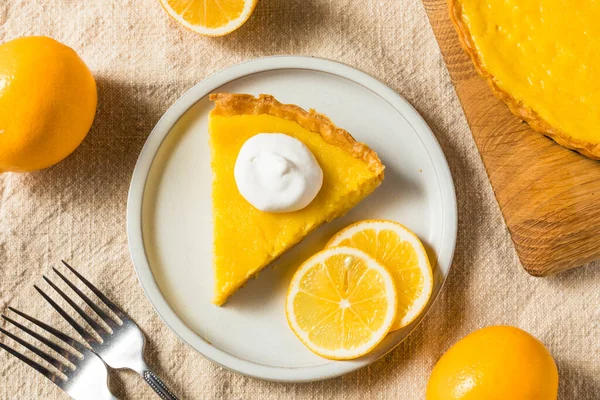 Homemade Meyer Lemon Tart Pastry Dessert — Stok fotoğraf