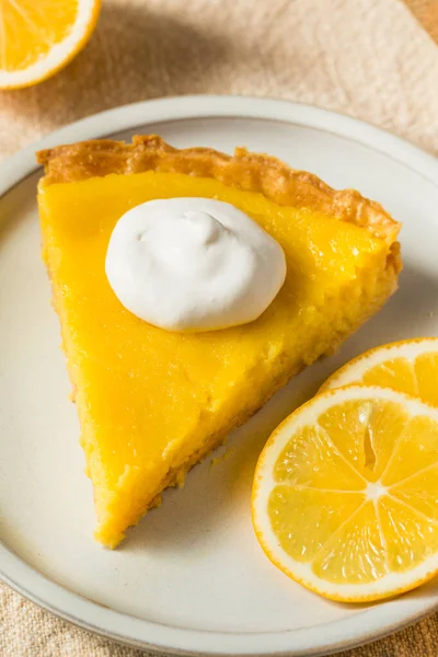 Homemade Meyer Lemon Tart Pastry Dessert — Stok fotoğraf