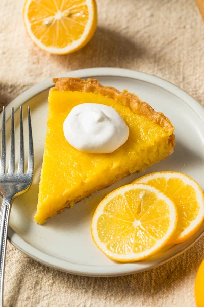 Homemade Meyer Lemon Tart Pastry Dessert — Photo