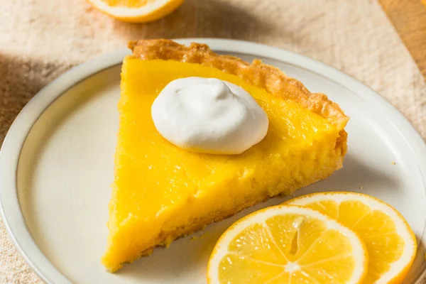 Homemade Meyer Lemon Tart Pastry Dessert — Stockfoto
