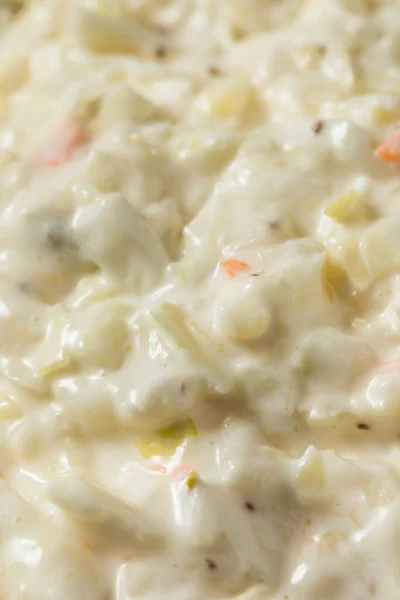 Homemade Southern Creamy Coleslaw Mayo Cabbage — Stock Photo, Image