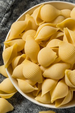 Homemade Dry Raw Conchiglie Pasta Ready to Cook
