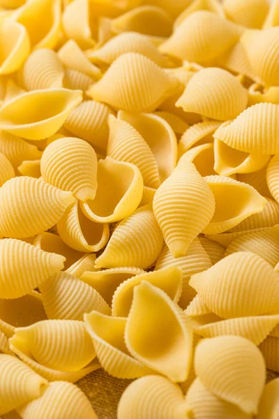 Homemade Dry Raw Conchiglie Pasta Ready Cook — Stock Photo, Image