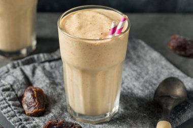 Homemade Sweet Date Milkshake with Ice Cream