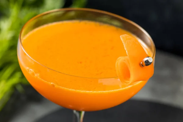 Boozy Sano Cocktail Alla Carota Bourbon Con Limone — Foto Stock