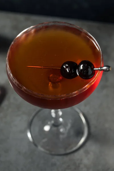 Cocktail Froid Brooklyn Manhattan Avec Rye Whiskey — Photo