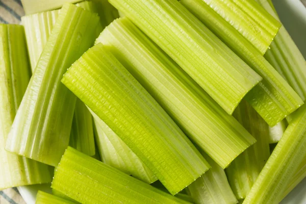 Raw Green Organic Selery Sticks Eten Voor Een Snack — Stockfoto