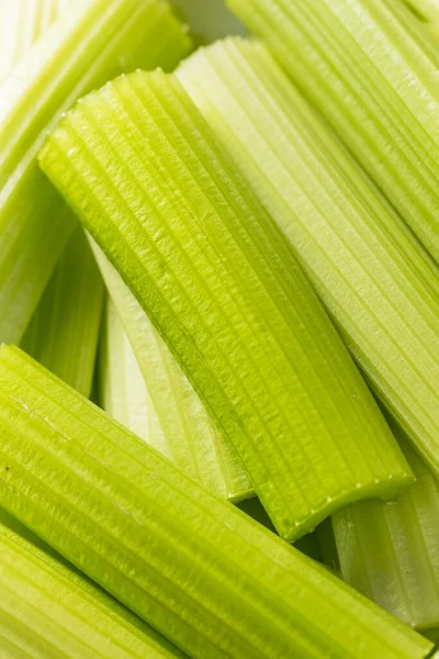 Syrový Zelený Organický Celer Tyčinky Jídlu Svačinu — Stock fotografie