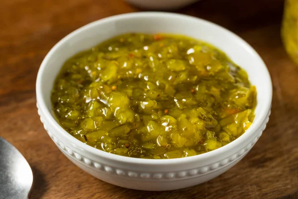 Homemade Sweet Pickle Relish Ready Use — Stock Photo, Image