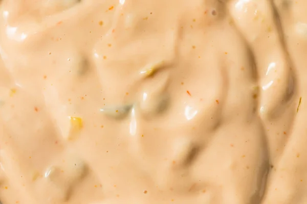 Zelfgemaakte Burger Special Sauce Met Ketchup Mayo — Stockfoto