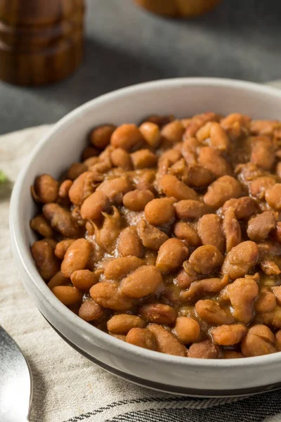 Zelfgemaakte Mexicaanse Pinto Refried Beans Klaar Eten — Stockfoto