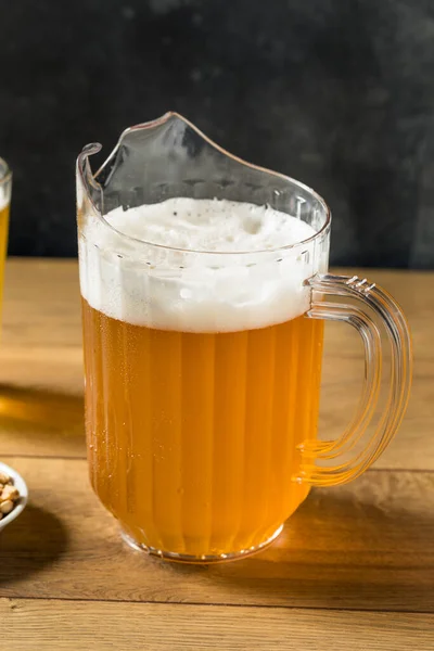 Cold Refreshing Lager Beer Pitcher Ready Drink — Stock Photo, Image