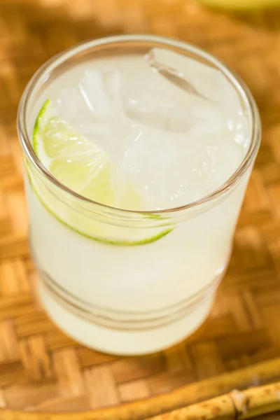 Frozen Refreshing Cold Limeade Drink Lime Garnish — Stock Photo, Image
