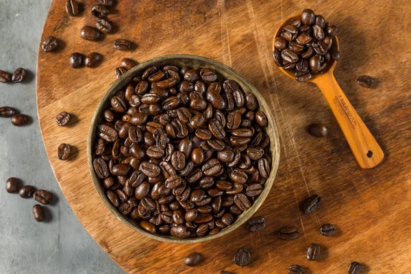 Organiczne Pieczone Kawy Espresso Fasola Misce — Zdjęcie stockowe