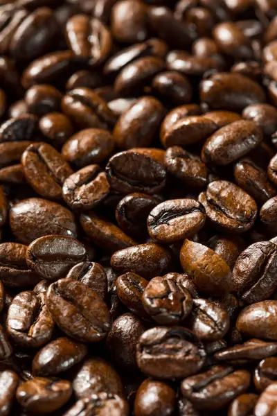 Biologisch Geröstete Espresso Kaffeebohnen Einer Schüssel — Stockfoto