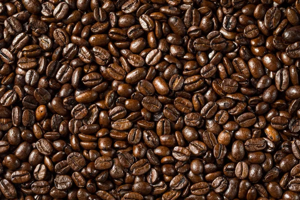Organické Pražené Kávová Zrna Espresso Misce — Stock fotografie