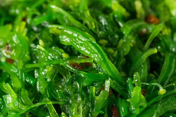 Koreanska Miyeok Julgi Bokkeum Seaweed Side Med Sesam Frön — Stockfoto