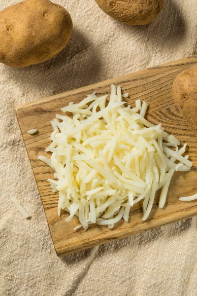 Raw Organic Shredded Potatoes Pile — Stock Photo, Image
