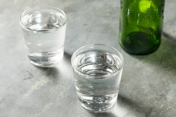 Cold Refreshing Sparkling Mineral Water Glass — Stock Photo, Image