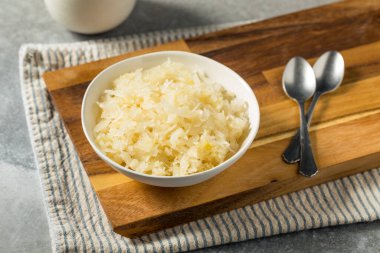 Homemade Preserved German Sauerkraut in a Bowl