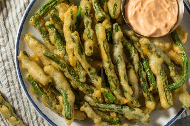 Ev yapımı, soslu yeşil fasulye.