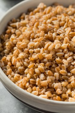 Akşam Yemeği İçin Bir Kase Organik Farro Tanesi