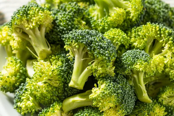 Raw Organic Green Broccoli in a Bowl