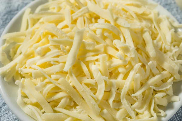 Skim Shredded Mozzarella Cheese Een Kom — Stockfoto