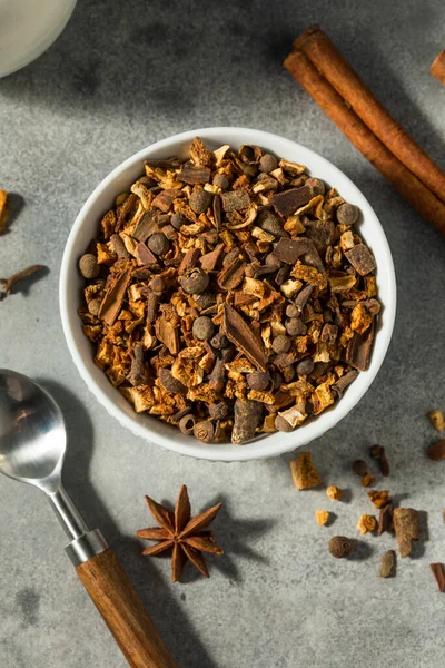 Organic Dry Holiday Mulling Spices Bowl — Stock Photo, Image
