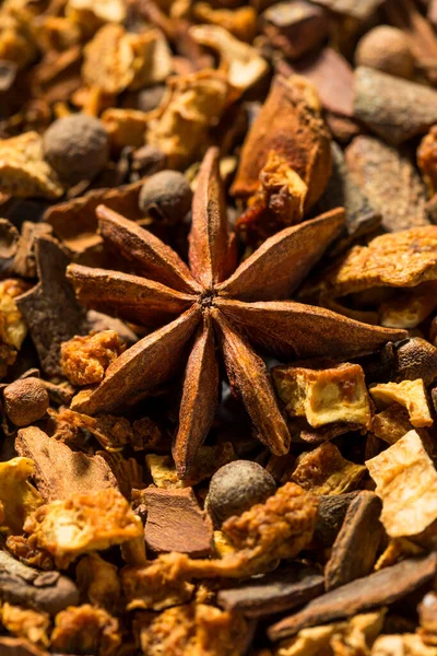 Organic Dry Holiday Mulling Spices Bowl — Stock Photo, Image
