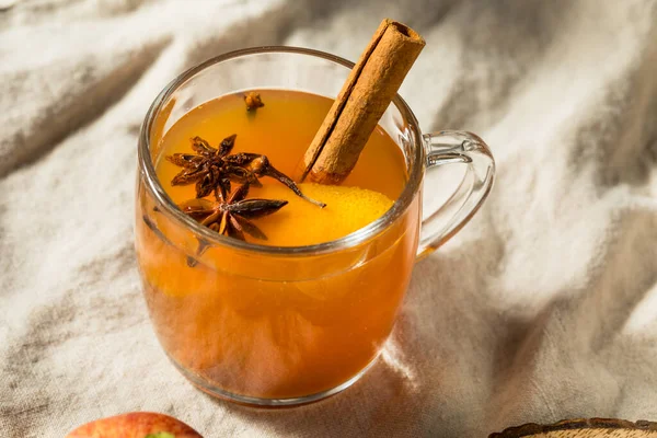 찻잔에 따뜻한 Mulled Apple Cider — 스톡 사진